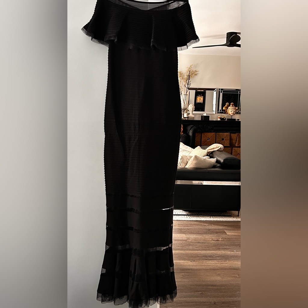 Tabora Off-The-Shoulder Gownby Designer Tadashi Shoji.